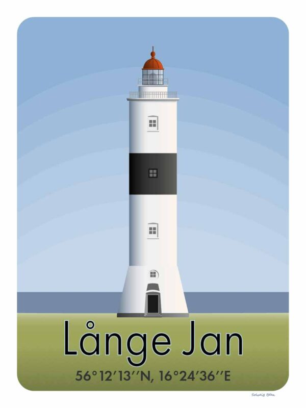 Långe Jan fyr - motiv för poster.