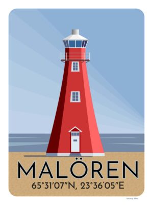 Malörens fyr - motiv för poster.