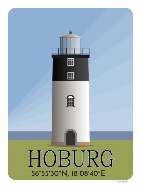 Hoburgs fyr - motiv för poster.