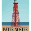 Pater Noster fyr - motiv för poster.