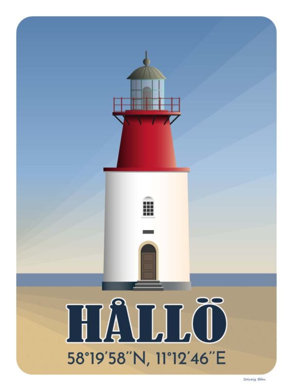 Hållö fyr - motiv för poster.