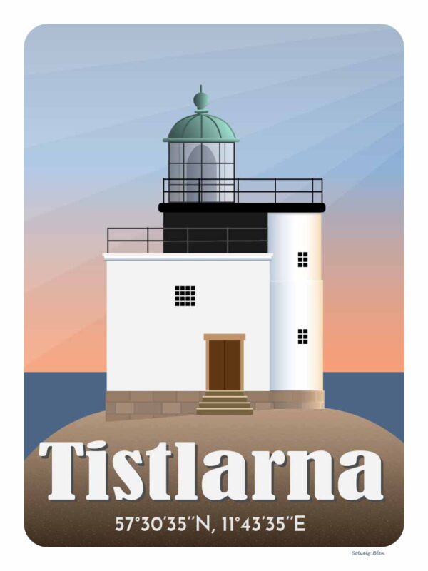 Tistlarna fyr - motiv för poster.