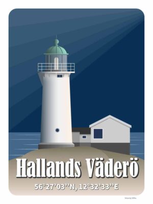 Hallands Väderö fyr - motiv för poster
