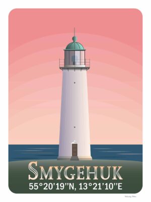 Smygehuk fyr illustration för poster